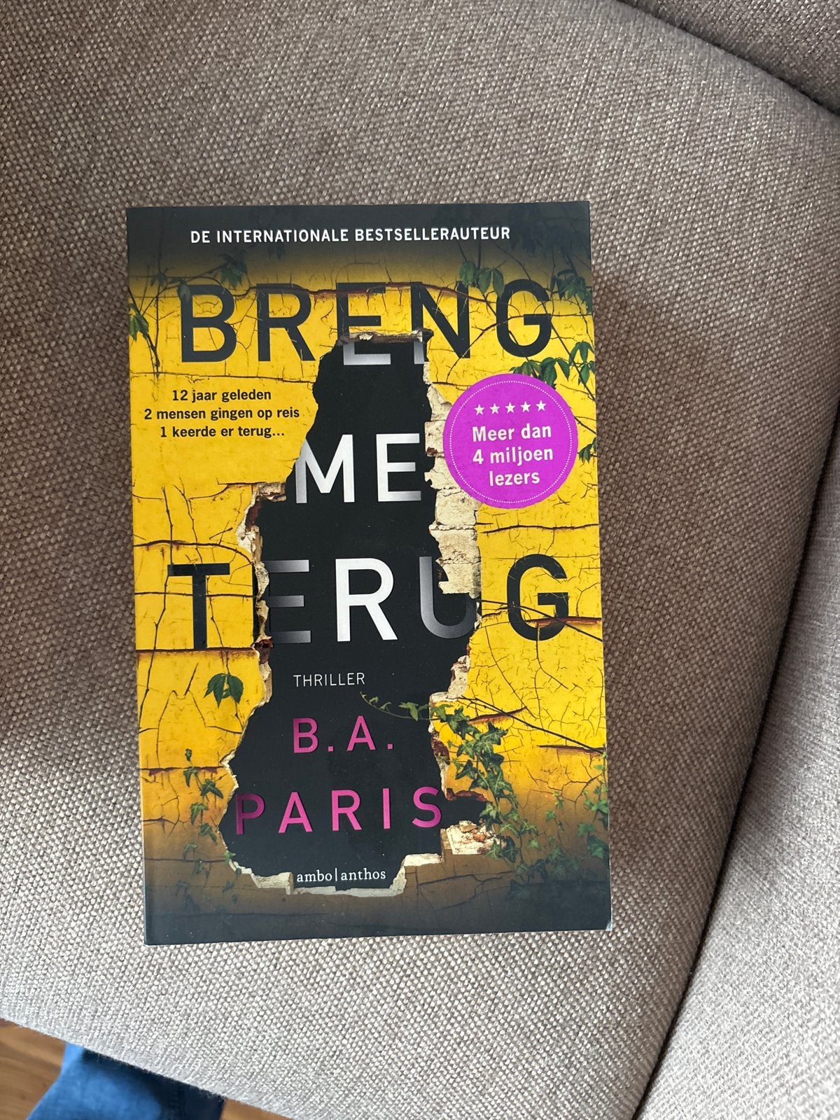 Breng Me Terug - B.A. Paris (Thriller), Boeken, Ophalen of Verzenden, Zo goed als nieuw