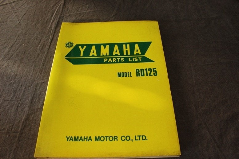 Yamaha RD125 1973 motorcycle parts list 125cc twin, Motoren, Ophalen of Verzenden, Yamaha