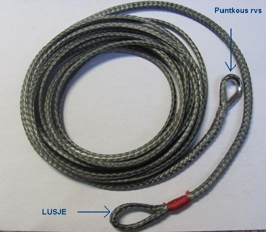 HMPE (Dyneema vervanger/huismerk) liertouw d= 6 mm 3,2 ton, Info@alletouw.nl, Nieuw, Ophalen of Verzenden, Trekwei 13