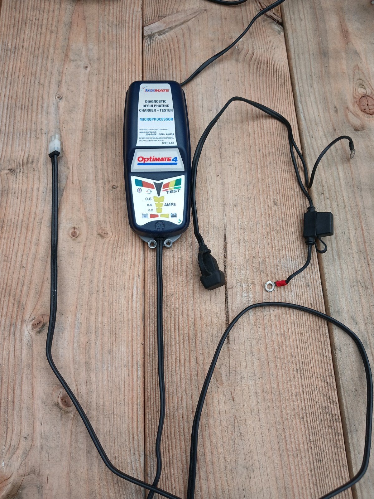 TecMate Optimate 4 Acculader en Tester, Gebruikt, Universele onderdelen