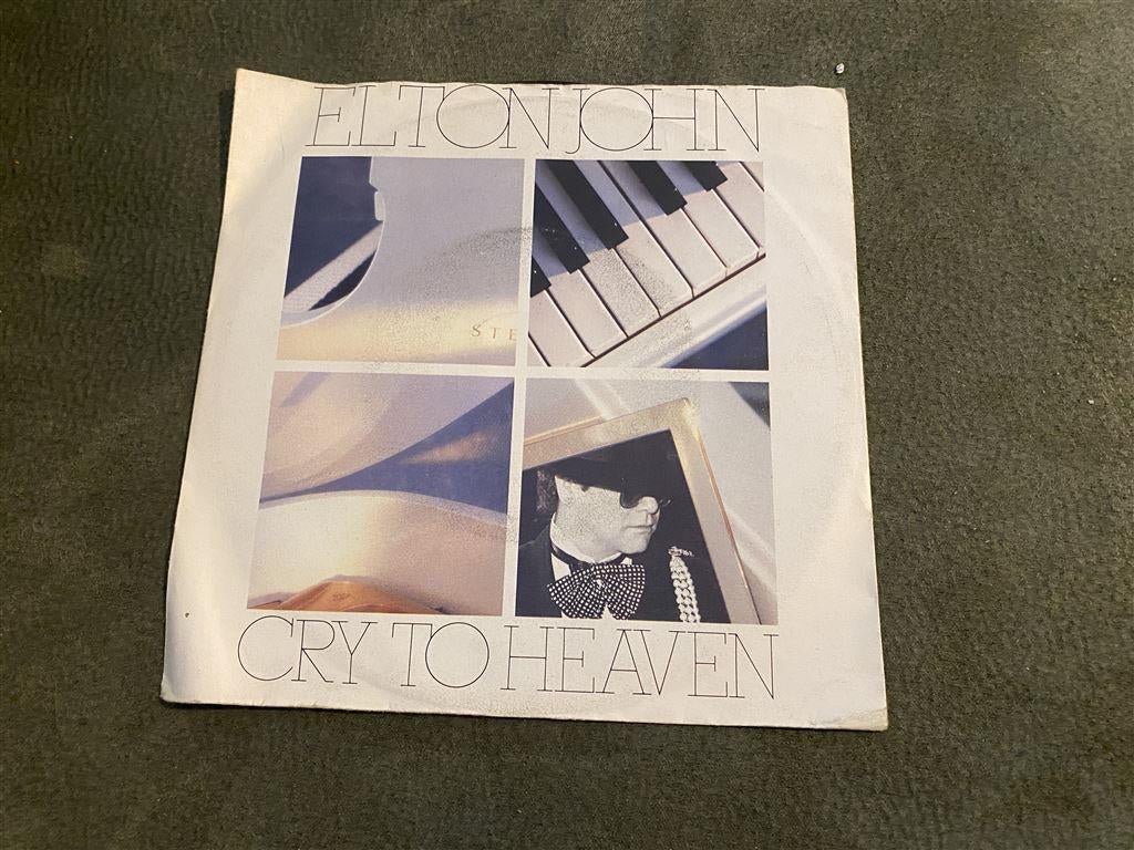 Elton John - cry to heaven [752], Cd's en Dvd's, Vinyl Singles, Zo goed als nieuw, Pop, Verzenden