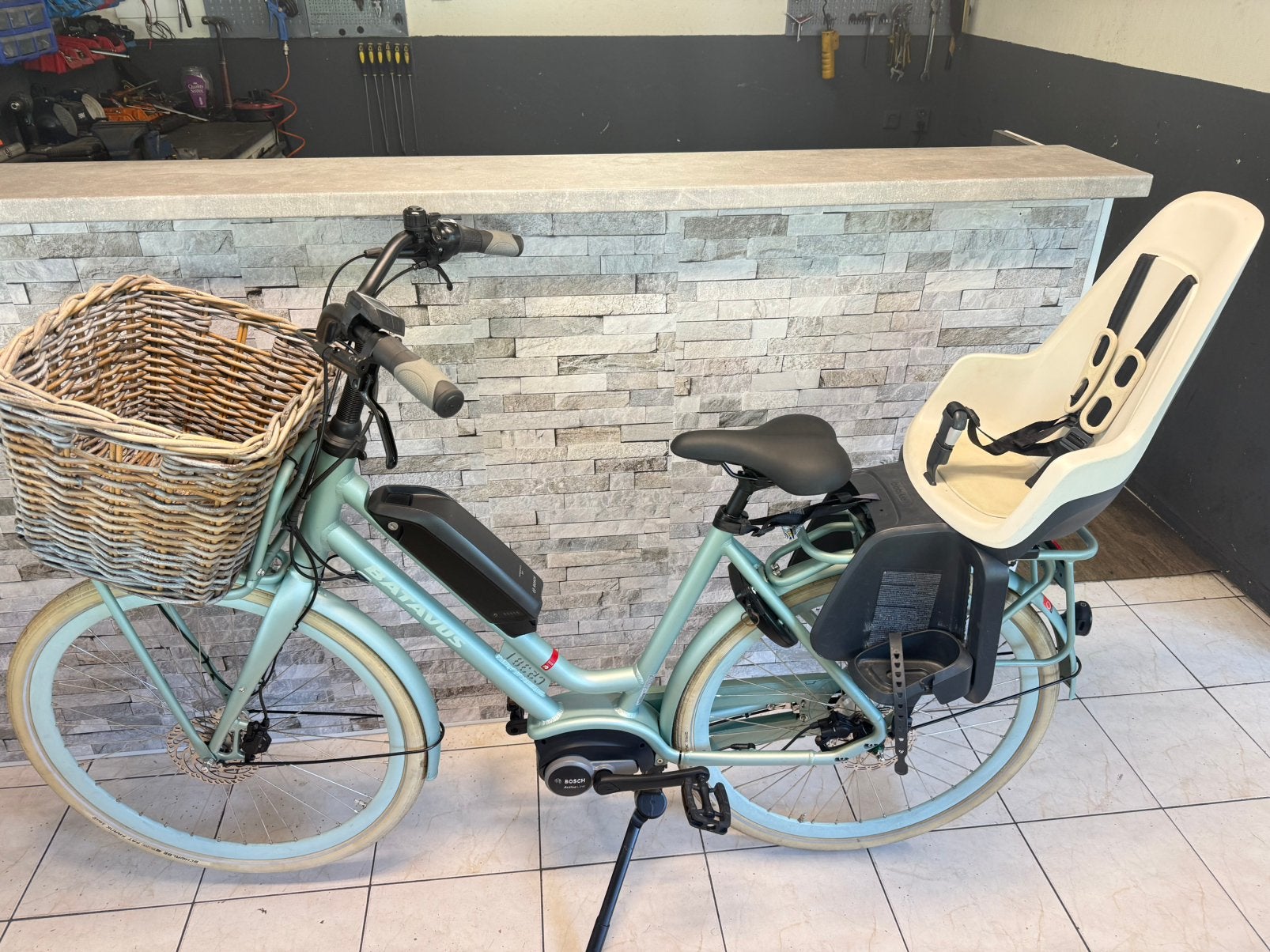 Batavus Quip Moedergiets TOTAAL 3800km. D56cm. Bosch Motor.