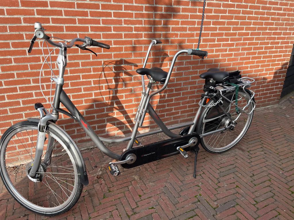 Tandem fiets, Minder dan 10 versnellingen, Sparta, Gebruikt, Vering