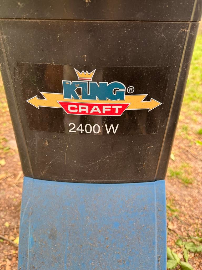 King Craft 2400W Elektrische Hakselaar - Gebruikt, Ophalen, Zo goed als nieuw, Elektrisch