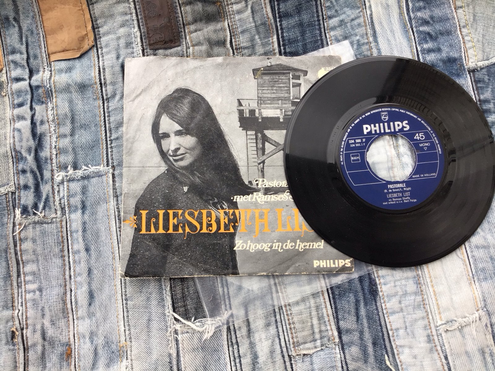 Liesbeth List - Pastorale / Zo hoog in de hemel (Philips 45), Cd's en Dvd's, Vinyl Singles, Gebruikt, Originele persing, 7 inch
