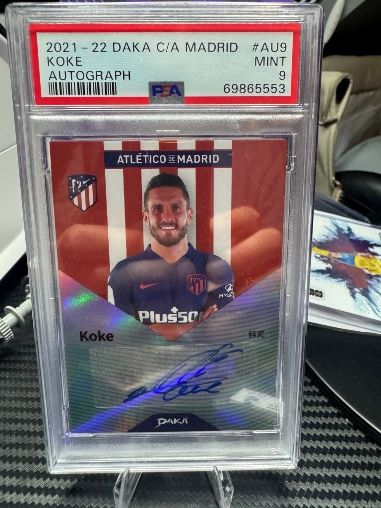 Koke Auto /50 PSA 9 DAKA Atlético Madrid, Ophalen of Verzenden, Nieuw, Plaatje