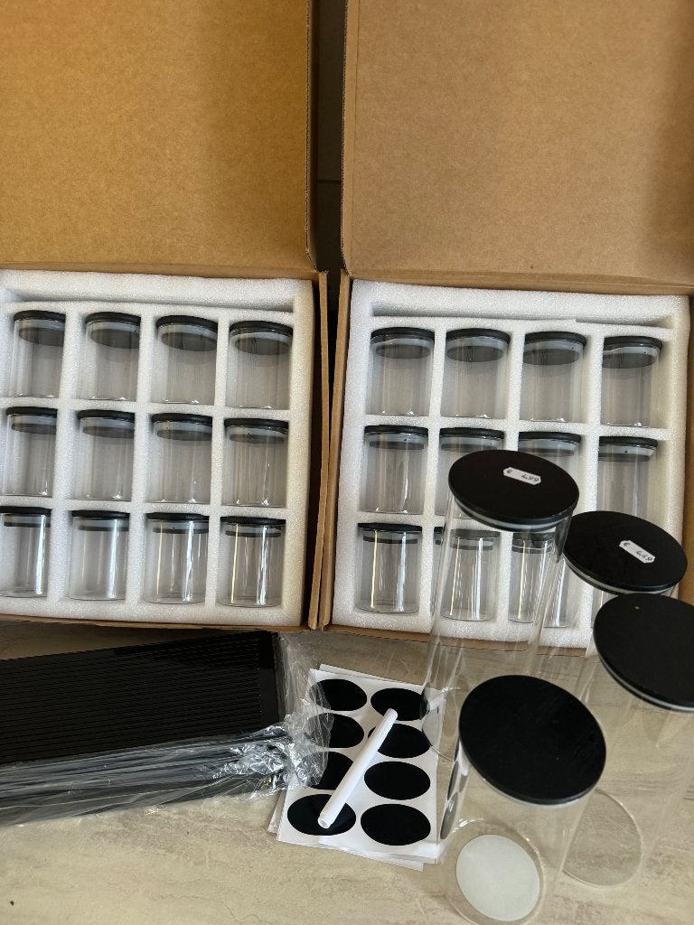 Kruidenpotten en voorraadpotten set, Ophalen, Nieuw