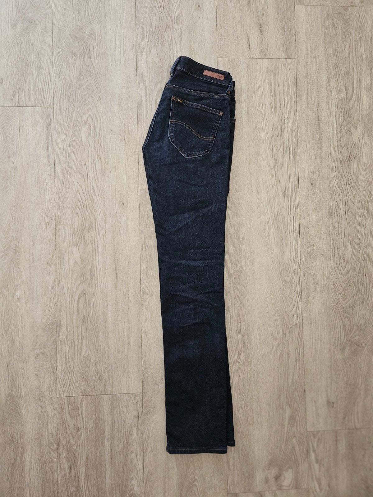 Lee Marion Straight Jeans W28 L33 - Donkerblauw, Blauw, Ophalen of Verzenden, Zo goed als nieuw, Lee