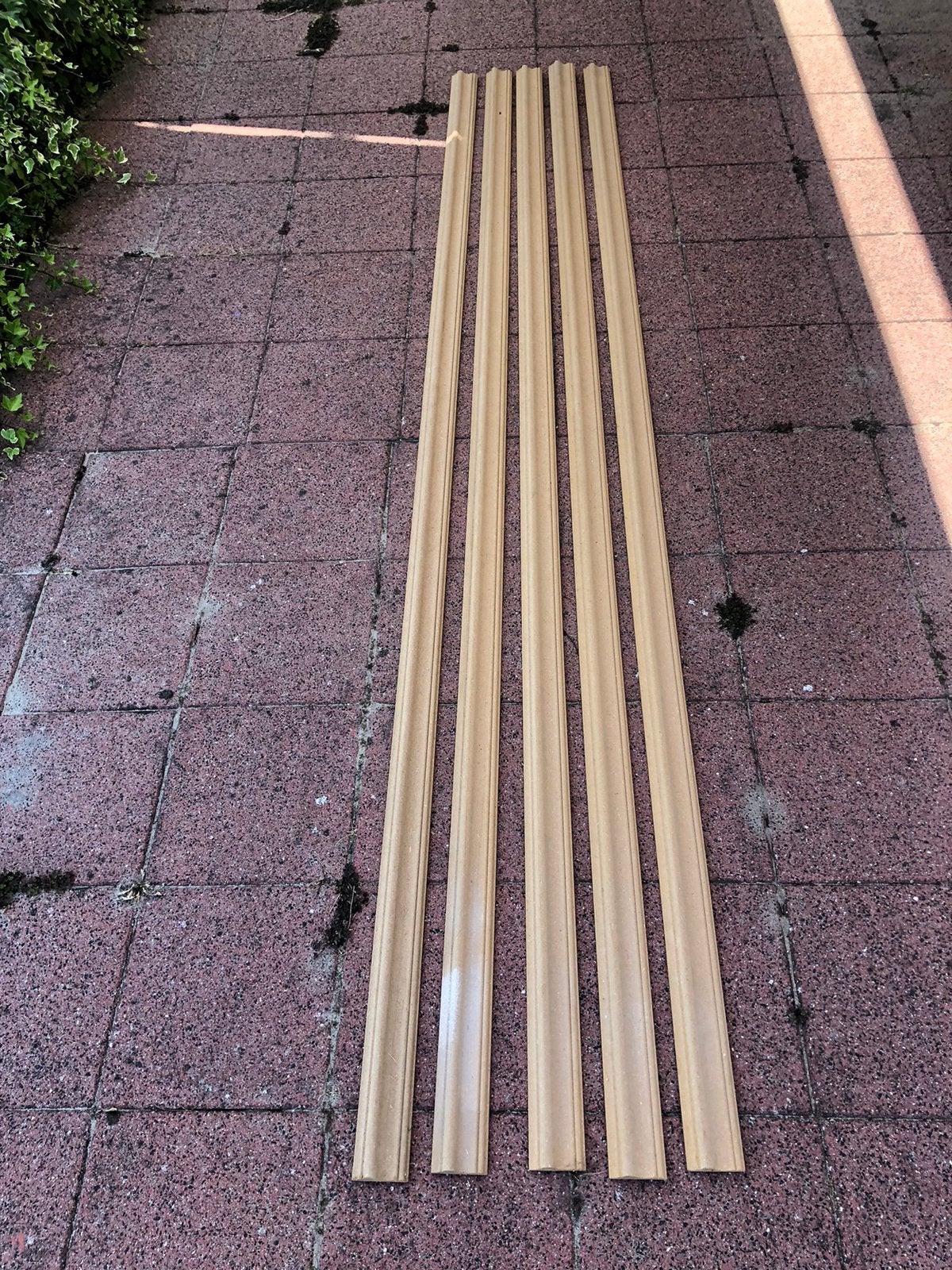 5 nieuwe mdf architrave / deurlijsten, Doe-het-zelf en Verbouw, Plinten en Afwerking, Ophalen, Lijsten, Zo goed als nieuw, Mdf