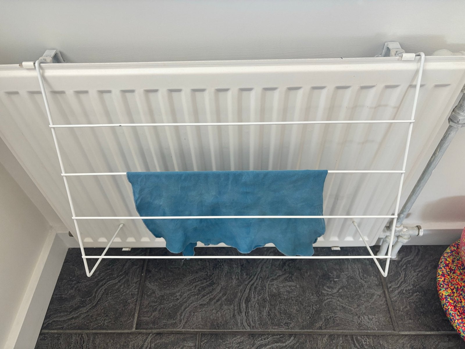 2x Droogrek voor radiator - Wit, Ophalen of Verzenden, Gebruikt