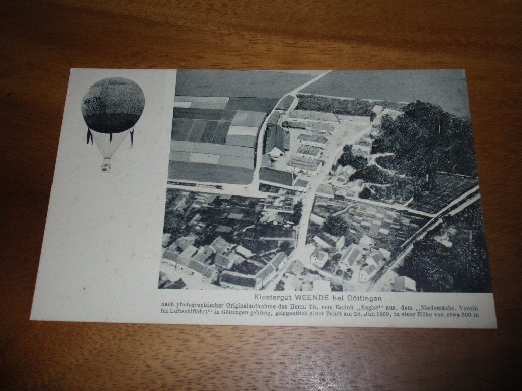 Vanuit Luchtballon Klostergut Weende Göttingen Luchtvaart, Verzenden, Voor 1920, Ongelopen, Duitsland