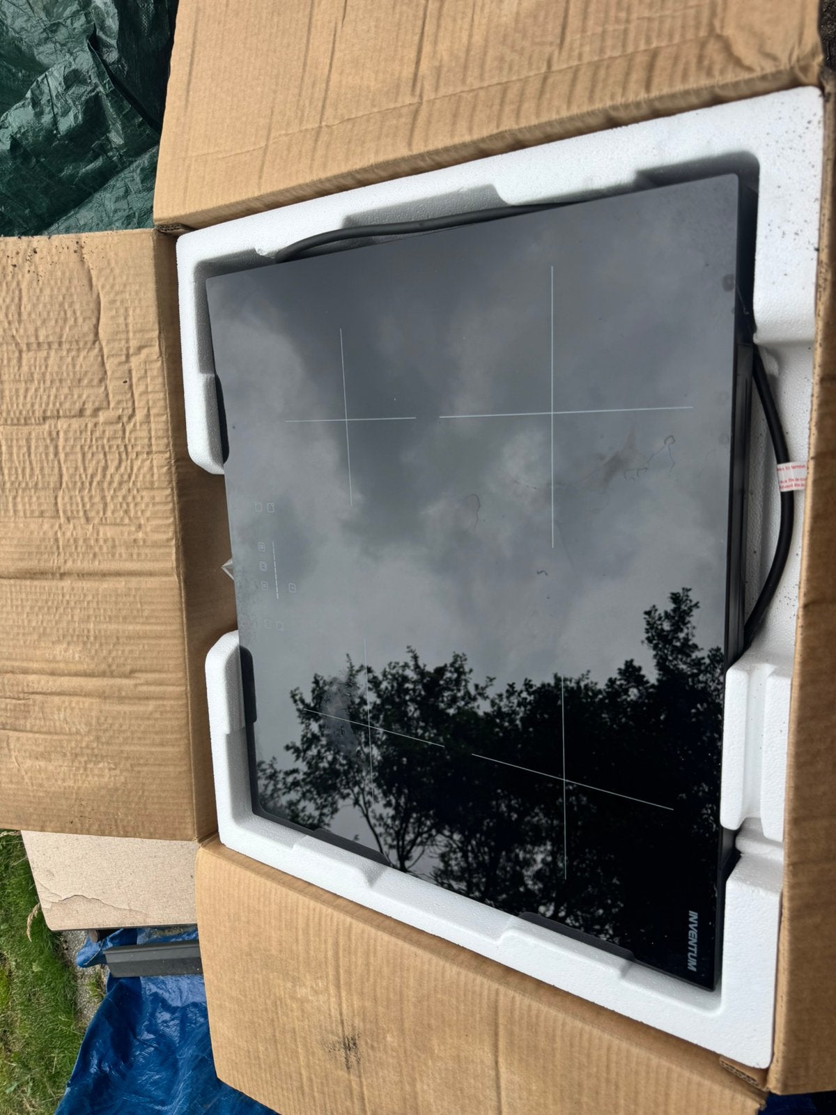 Inventum kookplaat 60 cm, Zo goed als nieuw, Inbouw, Inductie, 4 kookzones