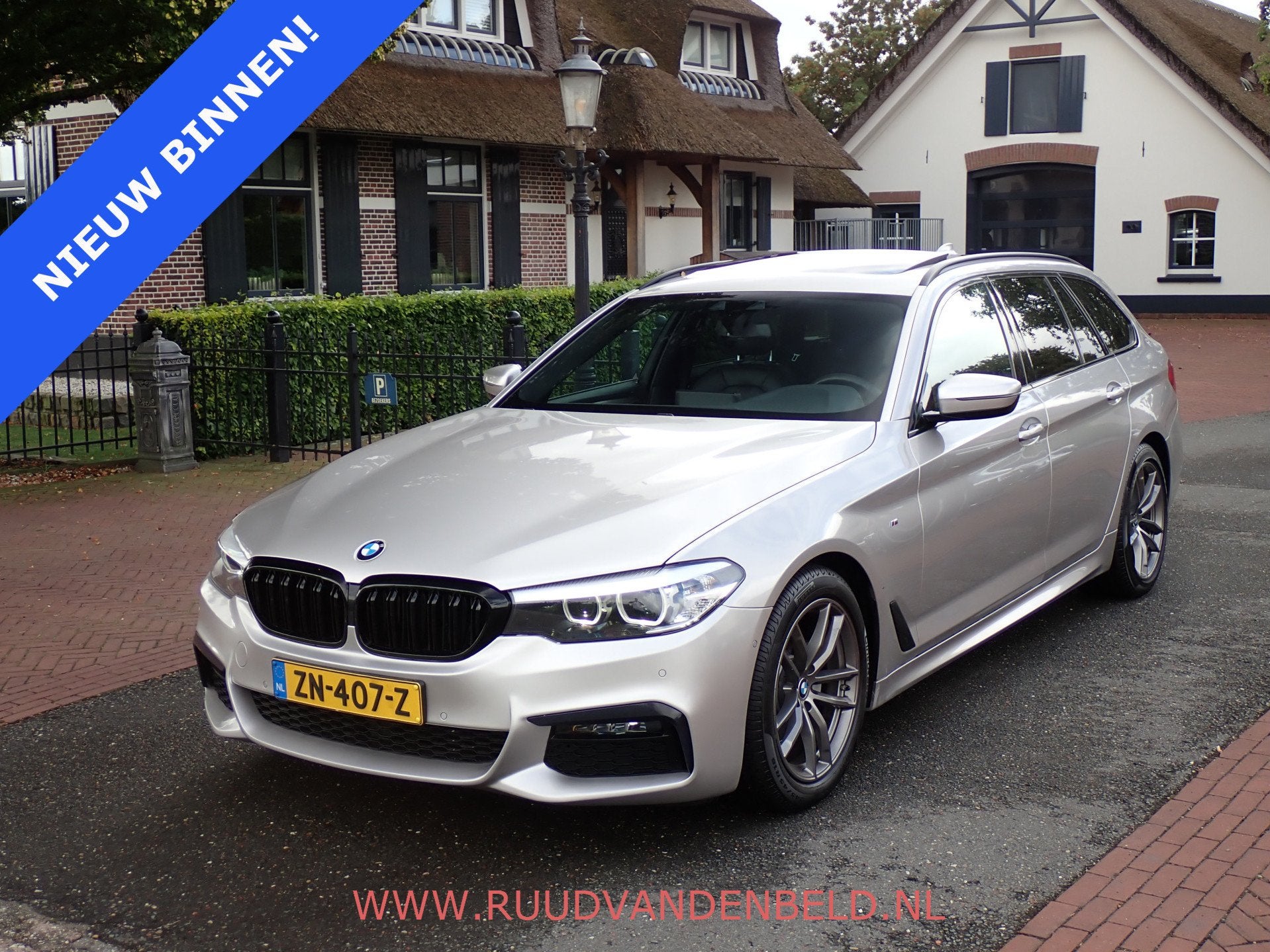 BMW 5 Serie Touring 520i M-PAKKET / PANODAK / SPORTLEER / TR, Automaat, 1998 cc, Achterwielaandrijving, 4 cilinders