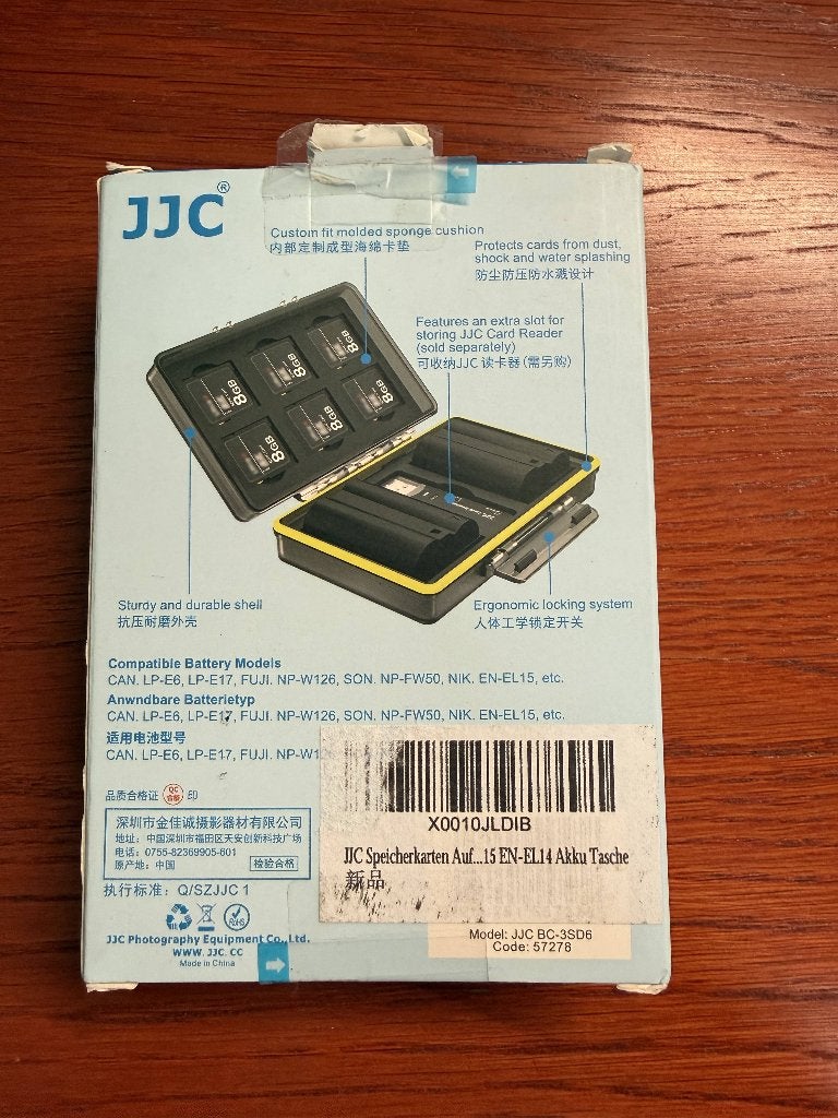 JJC Multi functioneel batterij doosje, Ophalen of Verzenden, Nieuw, Overige typen