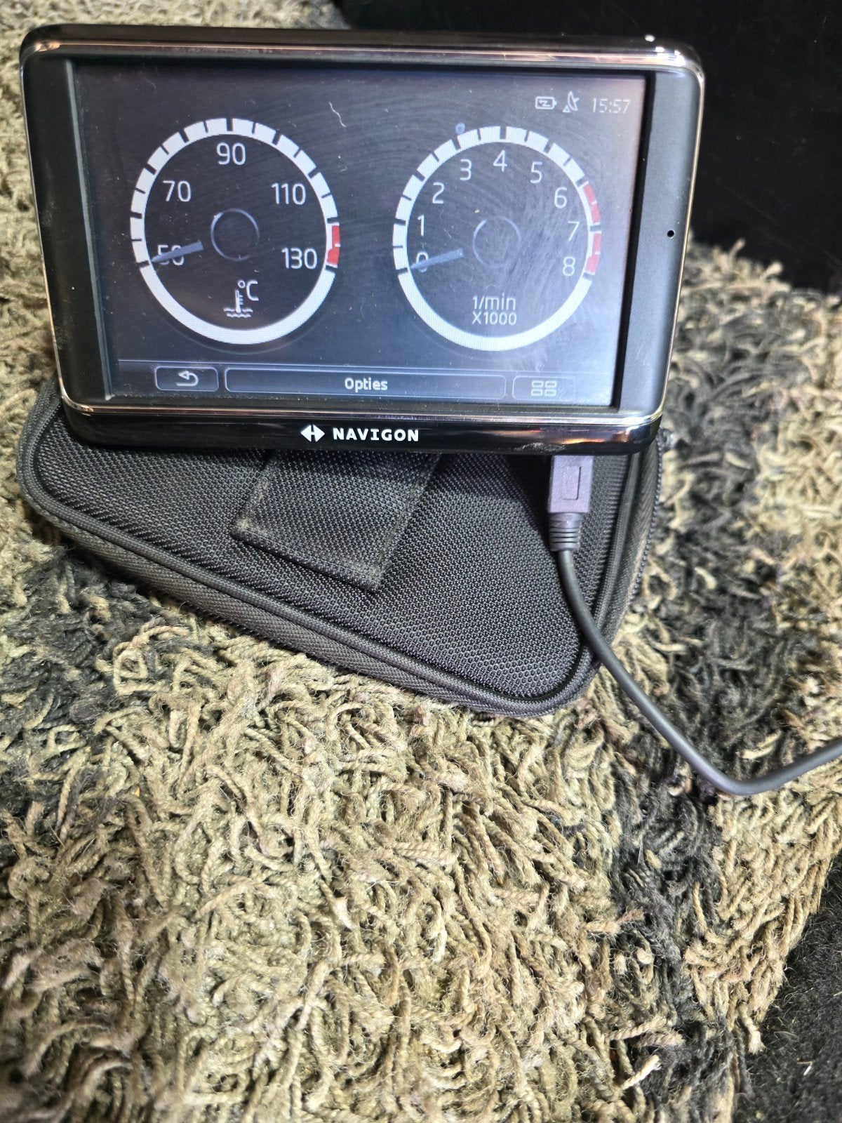 volkswagen up Navigon navigatiesysteem met houder en hoesje, Ophalen, Gebruikt
