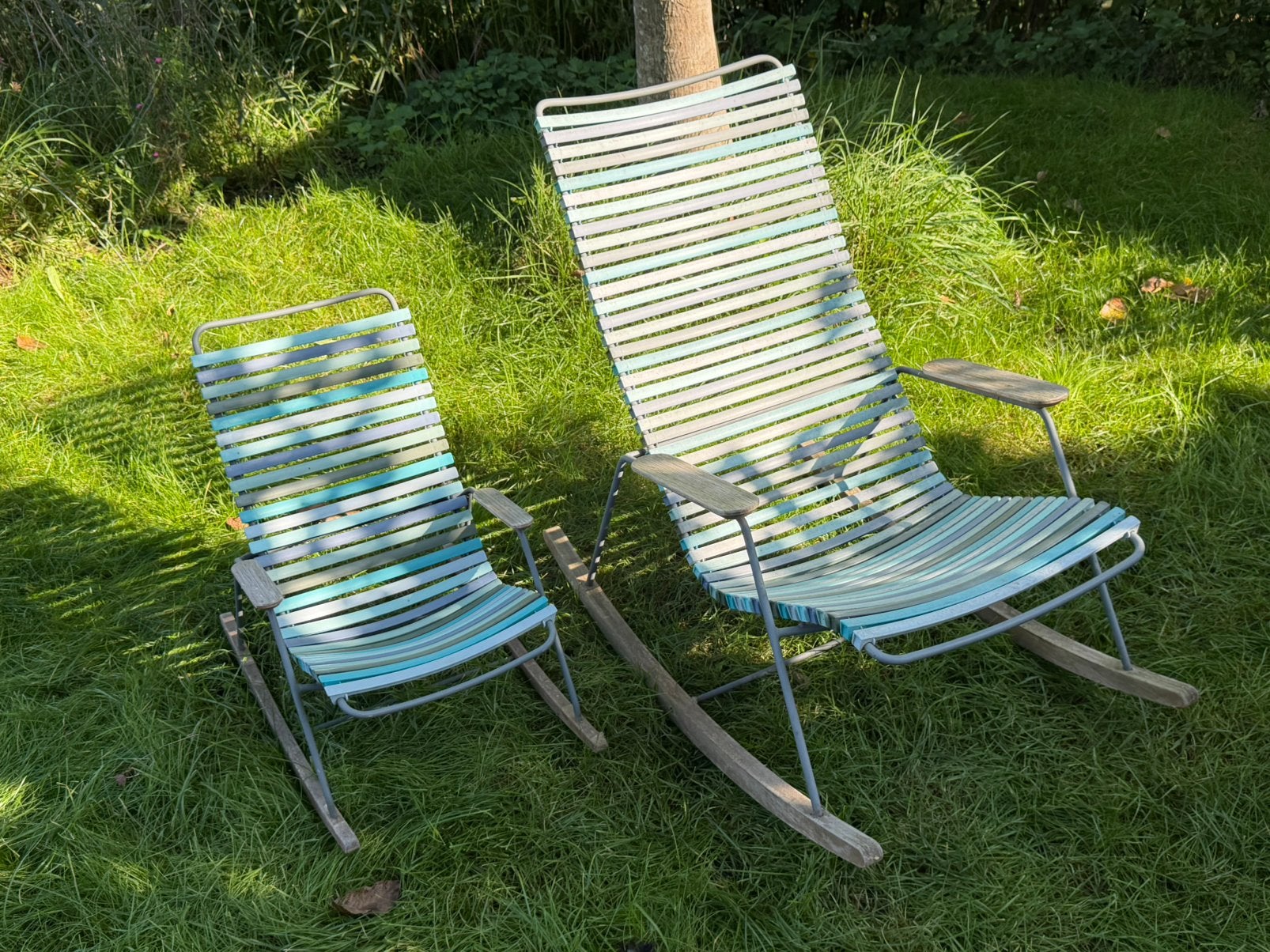 Houe schommelstoel (groot + kids), Ophalen, Gebruikt