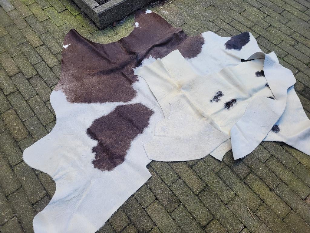 Koeienlap / koeienhuid restant voor hobby gratis, Hobby en Vrije tijd, Ophalen, Gebruikt, Leer, Knutselmateriaal