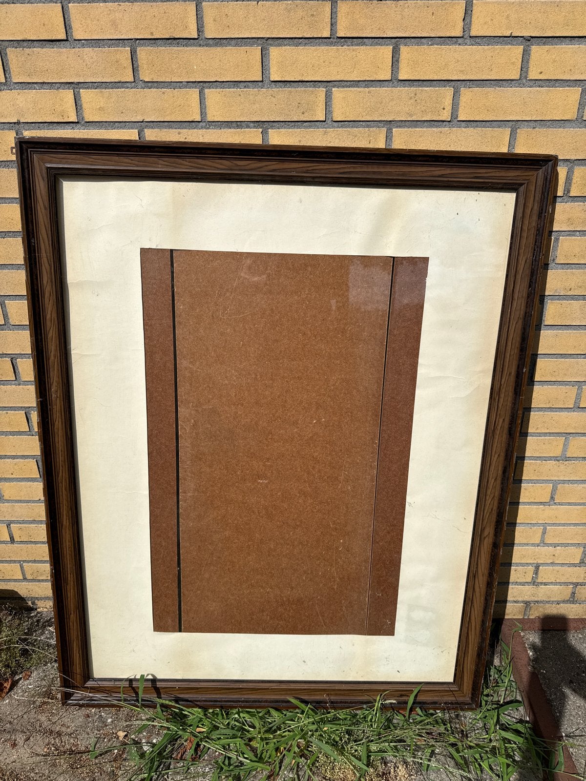 Schilderijlijst 94x120cm - Bruin Hout, Huis en Inrichting, Woonaccessoires | Lijsten, Bruin, Gebruikt, Schilderijlijst, Ophalen of Verzenden