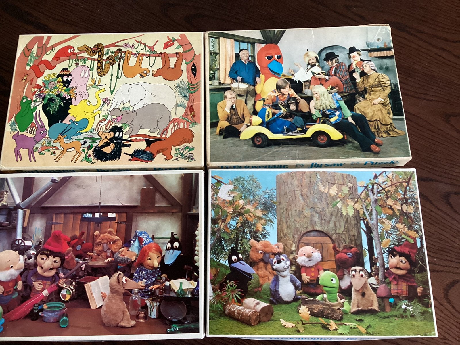 Diversen wat oudere legpuzzels oa barbapapa,tita tovenaar,en, Ophalen of Verzenden, 500 t/m 1500 stukjes, Zo goed als nieuw