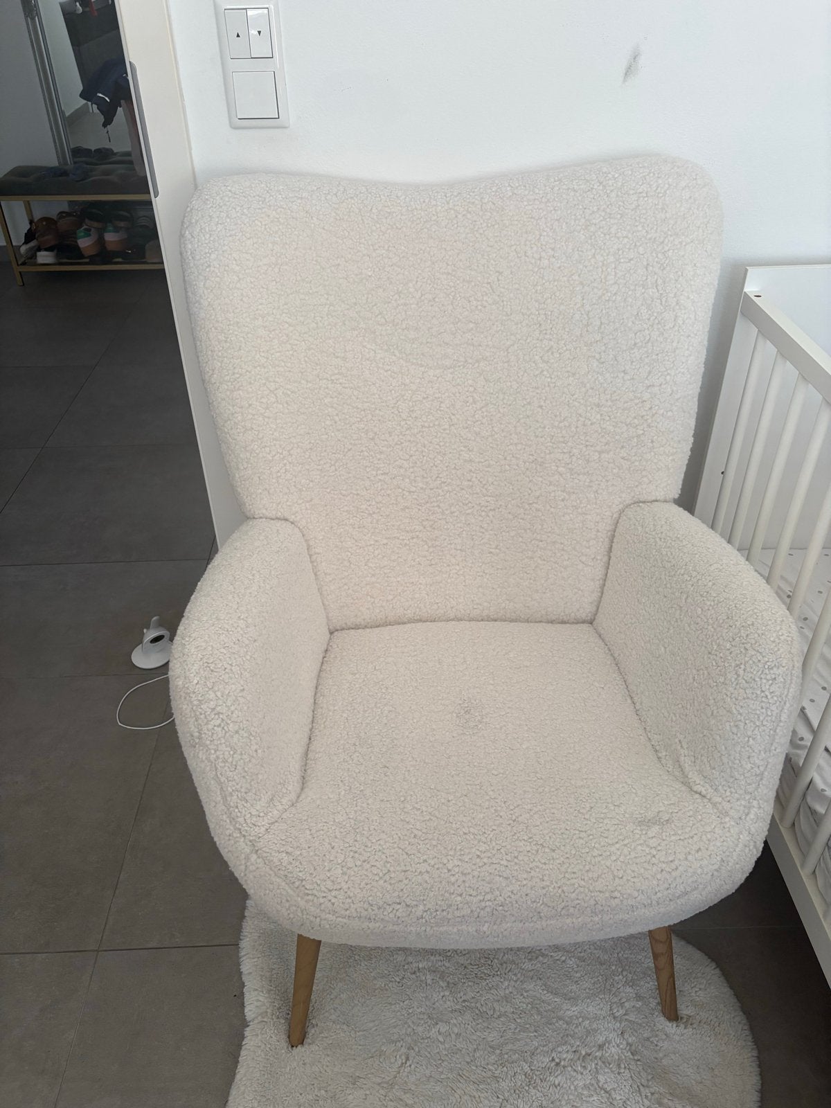 Comfortabele teddy fauteuil - Zo goed als nieuw, Ophalen, 75 tot 100 cm, Zo goed als nieuw, Stof