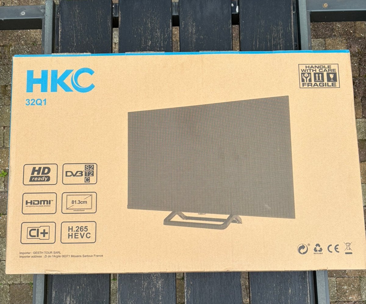 HKC 32 inch Hd tv, Ophalen, Zo goed als nieuw, 50 Hz, Overige merken