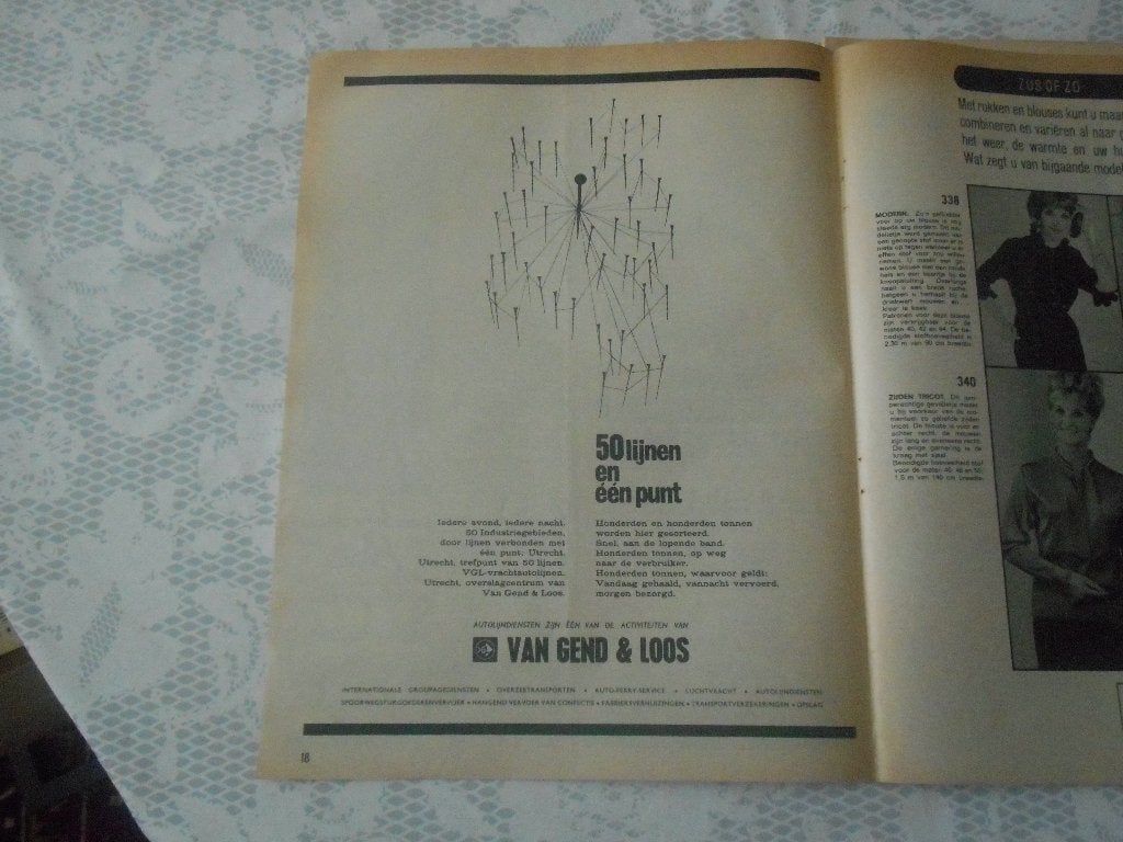 Adv. Van Gend & Loos. 3 Stuks. 1964., Ophalen of Verzenden, Gebruikt, Overige typen