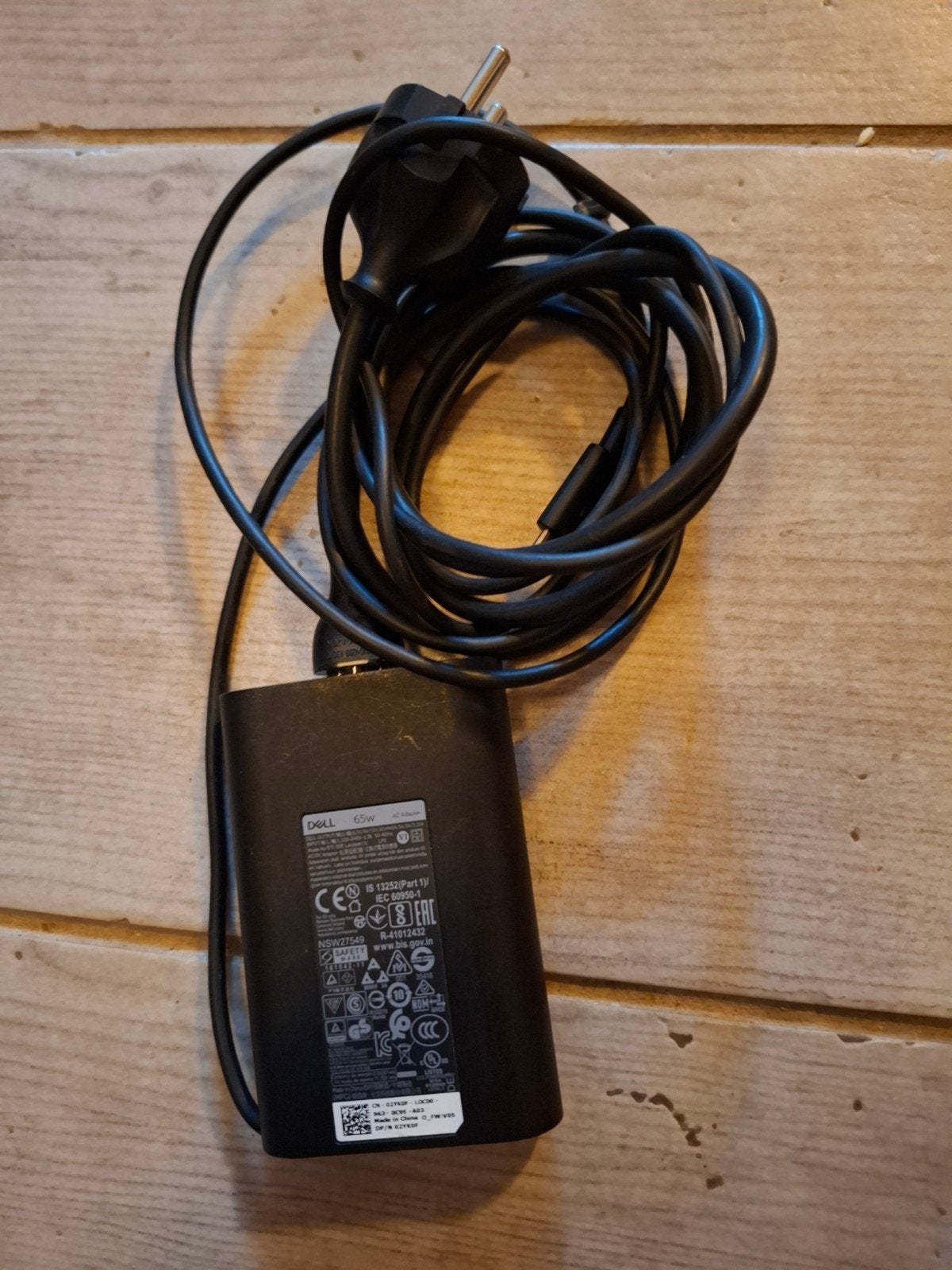 Dell 65W AC Adapter - Oplader voor Dell Laptops, Computers en Software, Laptop-opladers, Gebruikt, Ophalen of Verzenden