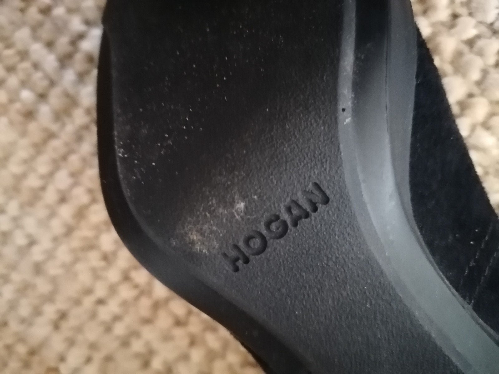 Hogan zwarte suède laarzen maat 39 Hakhoogte 9.5 cm, Hoge laarzen, Verzenden, Zwart, Hogan