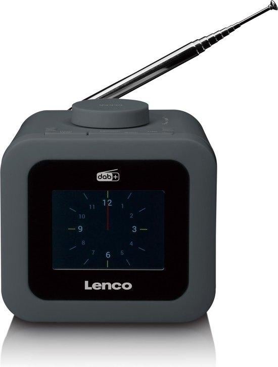 Lenco CR-620GY - Wekkerradio met DAB - Alarmfunctie - Grijs, Overige materialen, N, N, Nieuw