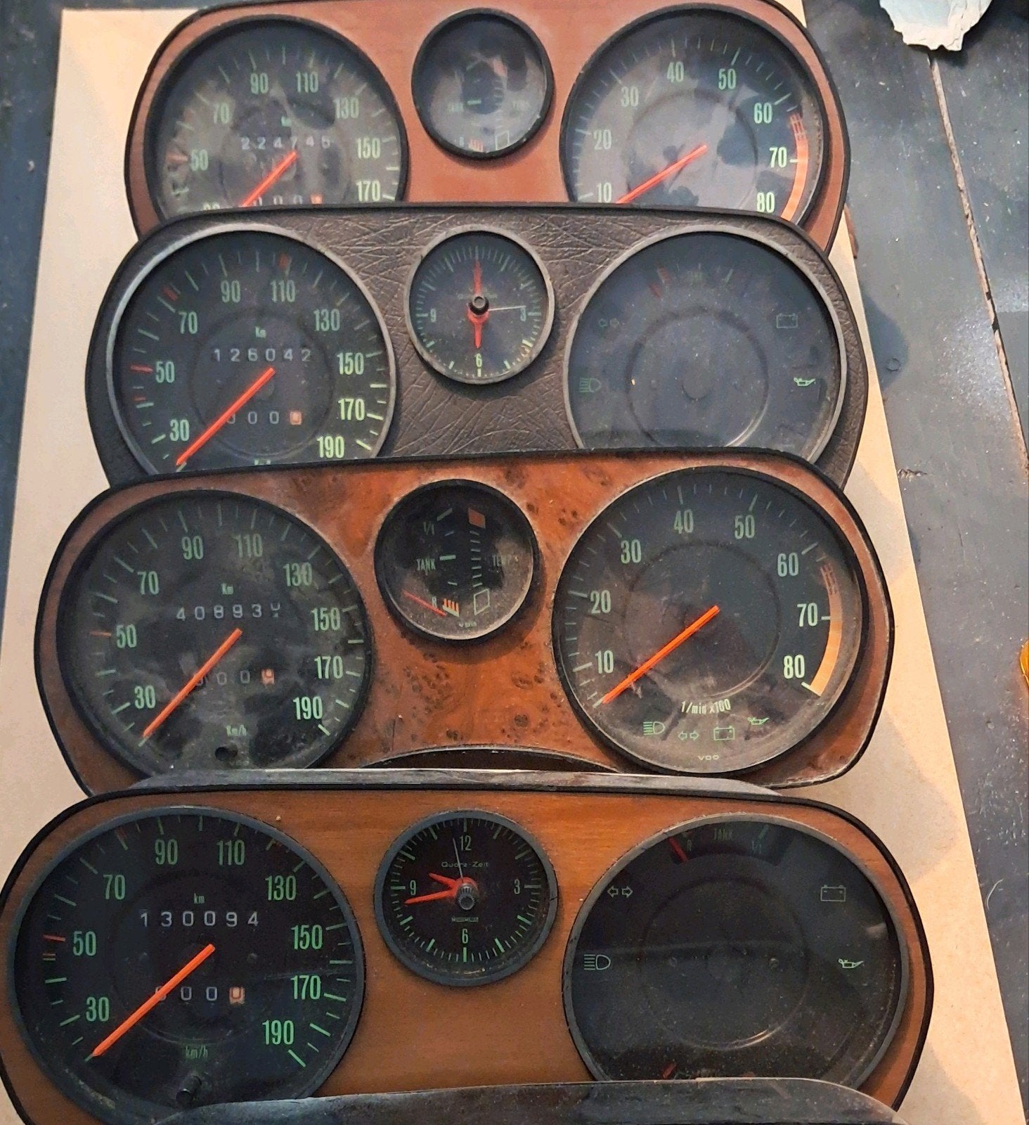 VW Passat B1 Audi 80 B1 Kmteller met Toerenteller 1972-1977, Ophalen of Verzenden, Gebruikt, Audi