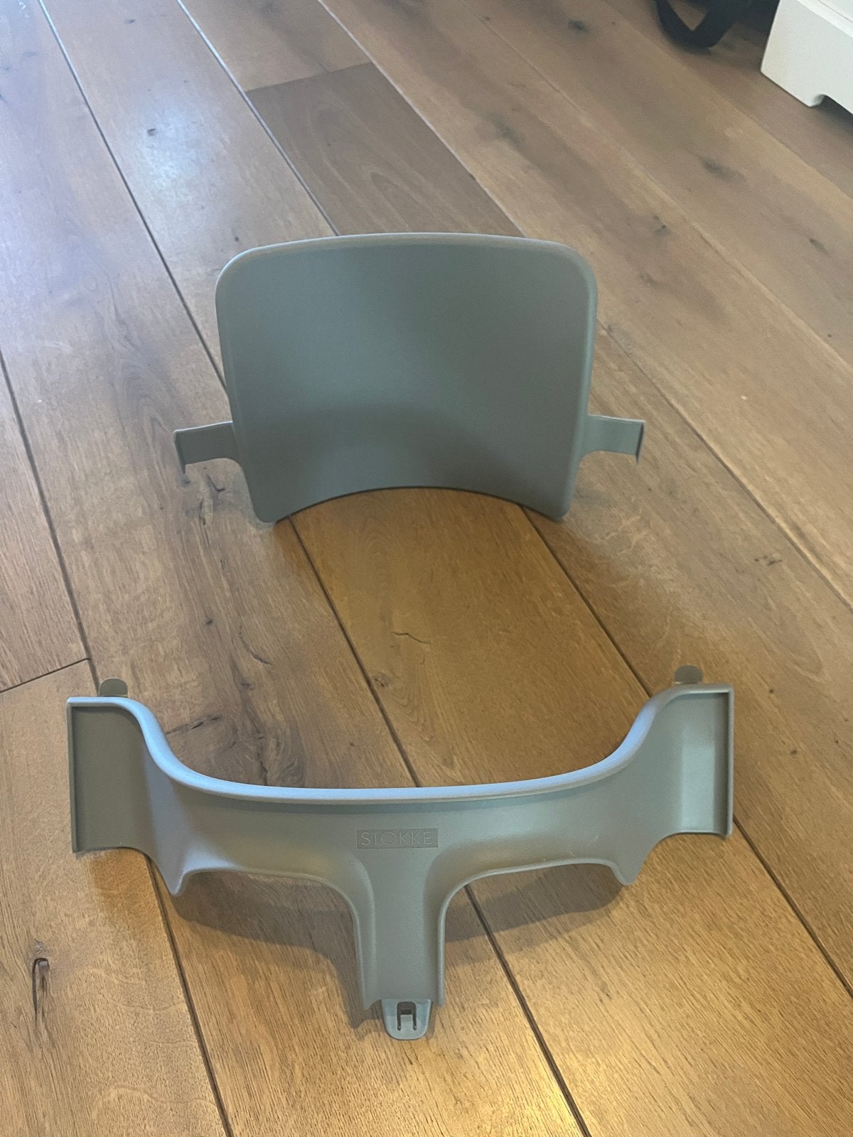 Stokke Tripp Trapp Baby Set - Grijs, Ophalen of Verzenden, Zo goed als nieuw, Meegroeistoel, Aanschuifbaar