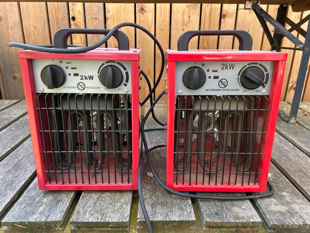 2x Elektrische kachel 2kW - Compact en krachtig, Minder dan 30 cm, Kachel, Minder dan 60 cm, Ophalen of Verzenden