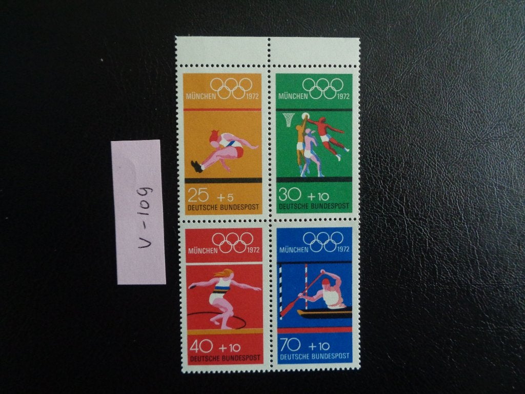 brd - olympische spelen minchen / postfris 1972 (v-109), Ophalen of Verzenden, BRD, Postfris