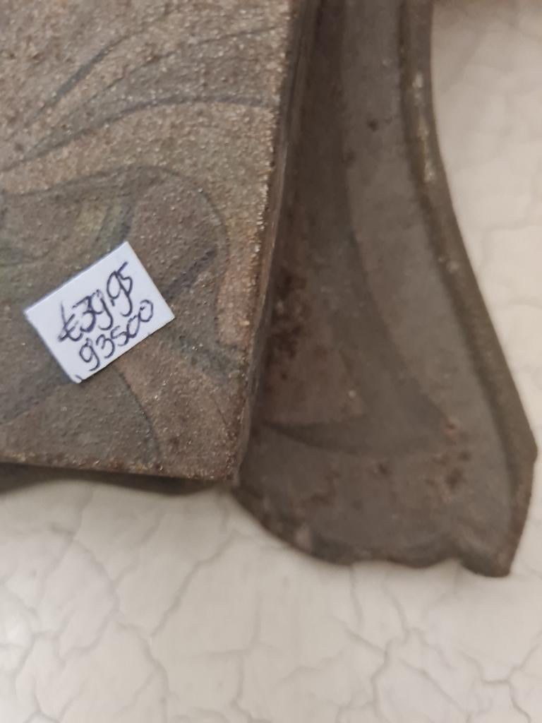 Antieke metalen Jugendstil postvakje, Ophalen of Verzenden