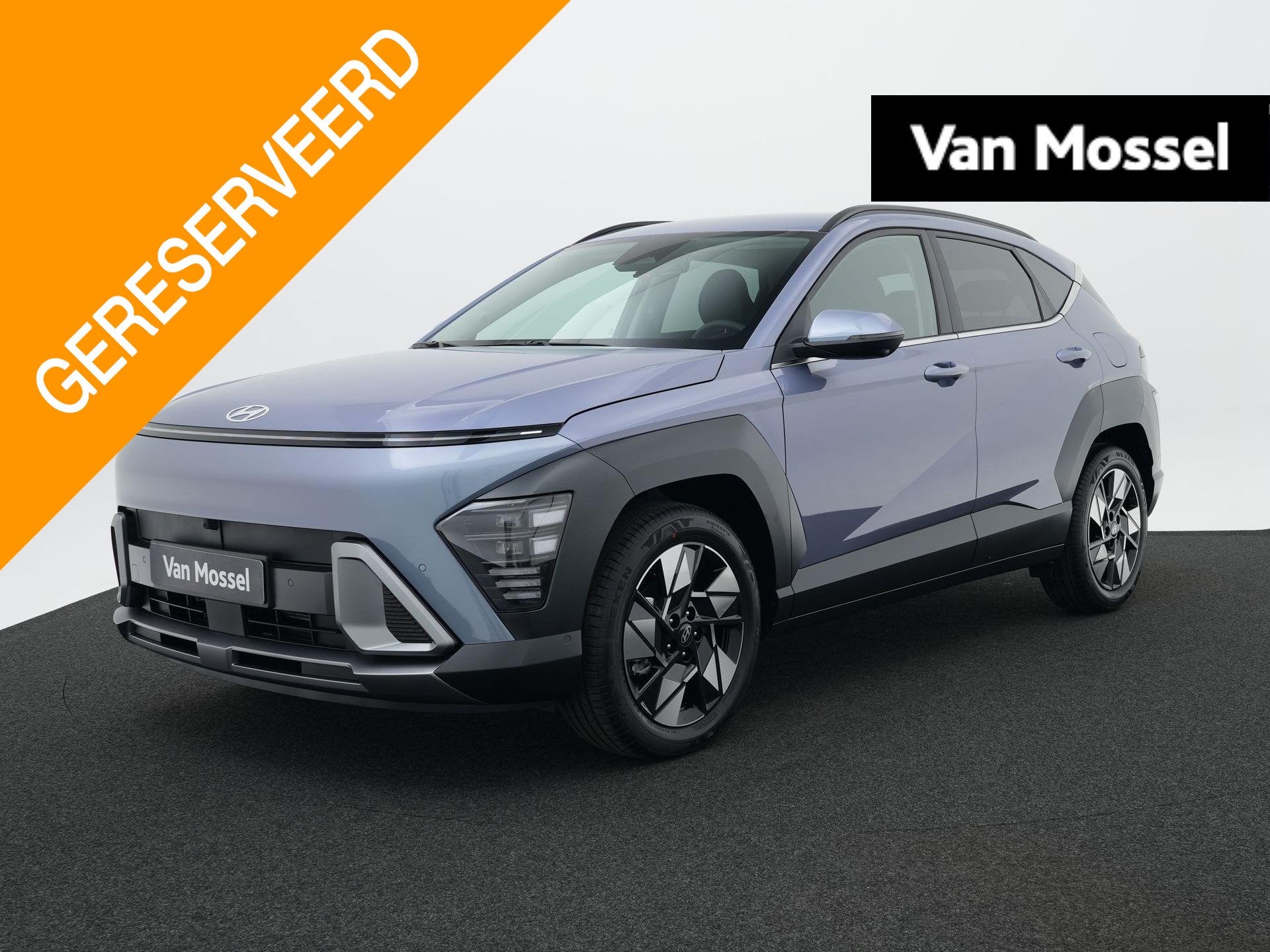 Hyundai Kona 1.6 GDI HEV Premium | Lederen bekleding | Stoel, Auto's, 137 pk, Met garantie (alle), Blauw, Leder