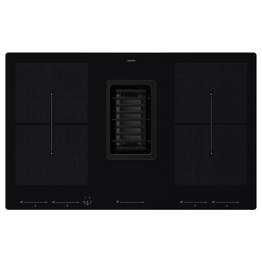 IKEA FÖRDELAKTIG inductiekookplaat afzuigkap 83cm (NIEUW), Ophalen, Nieuw, 4 kookzones, Energieklasse A of zuiniger