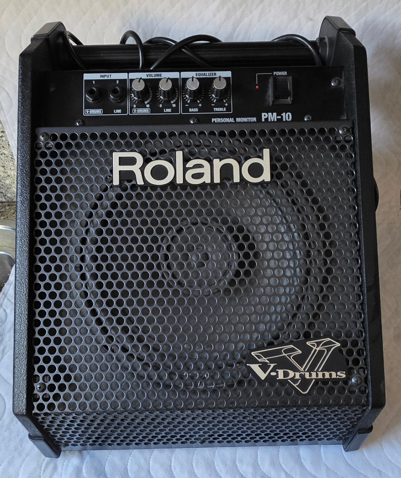 Roland PM10 V-Drums monitor/versterker, Ophalen, Zo goed als nieuw, Minder dan 500 watt, Monitor(versterker)