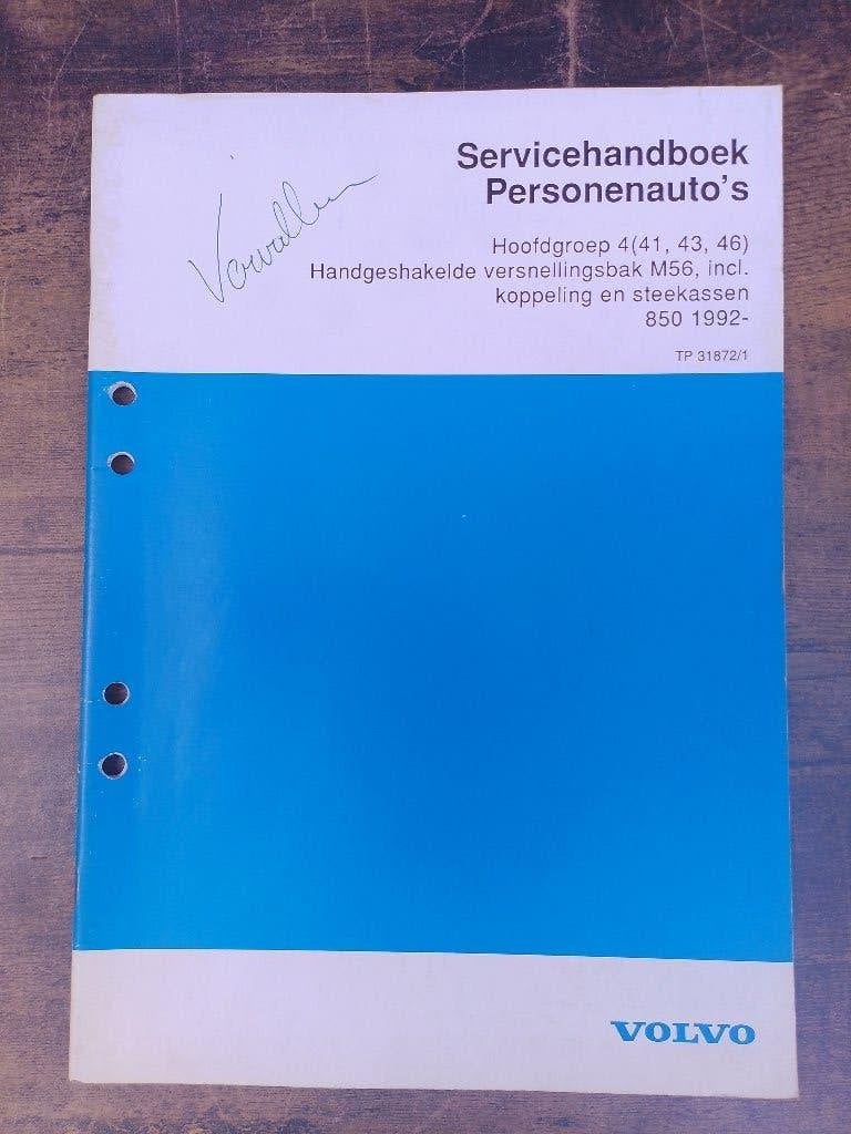 Volvo 850 dealer werkplaatsboek M56 versnellingsbak, Verzenden, Gelezen, Volvo