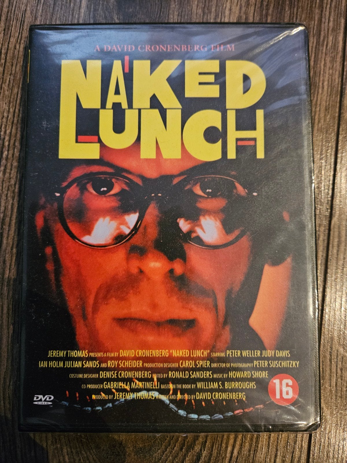 Naked Lunch DVD - David Cronenberg Sealed Sci-fi Thriller, Psychologische thriller, Engels, Vanaf 16 jaar, Nederlands