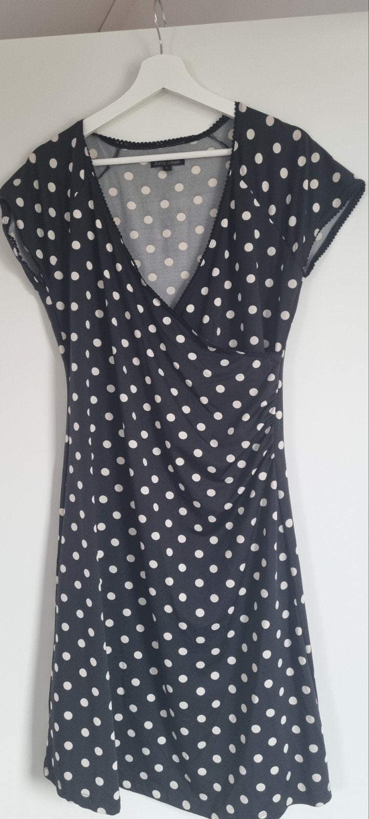 King Louie jurk met stippen - Maat L, Kleding | Dames, Zwart, Maat 42/44 (L), Ophalen of Verzenden, Zo goed als nieuw