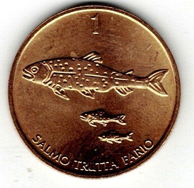 26-1849 Slovenie 1 tolar 1998, Ophalen of Verzenden, Overige landen, Losse munt