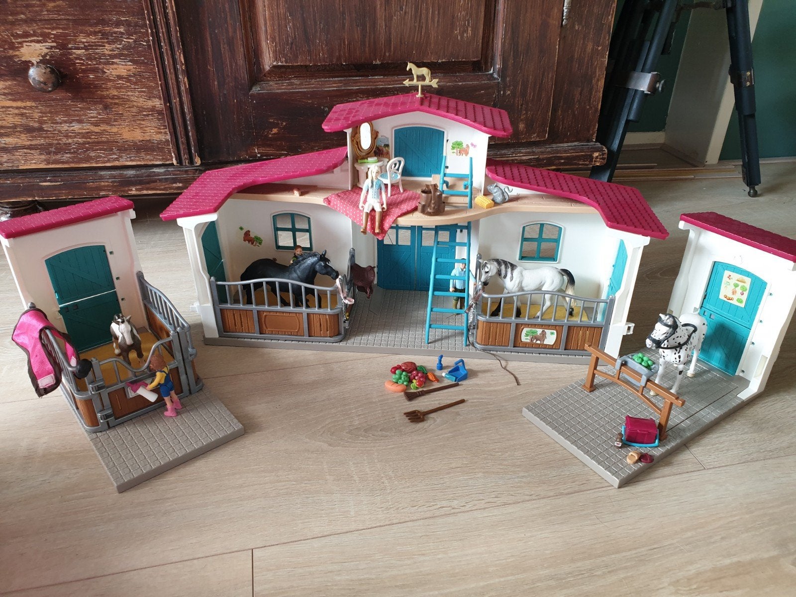 schleich stal / manege, ., Ophalen of Verzenden, Zo goed als nieuw, .