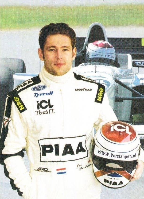 Formule 1. Jos Verstappen. Tyrrell Ford 1997.  19-08, Ophalen of Verzenden, 1980 tot heden, Ongelopen, Sport en Spel