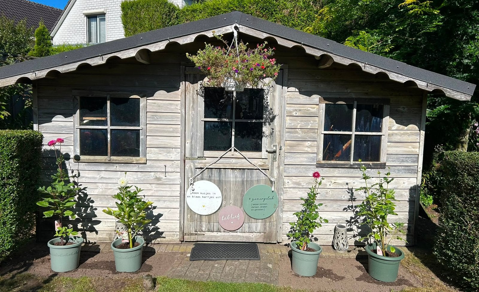Tuinhuis - zelf demonteren, Tuin en Terras, Tuinhuizen, Ophalen, Hout, 3 ramen of meer