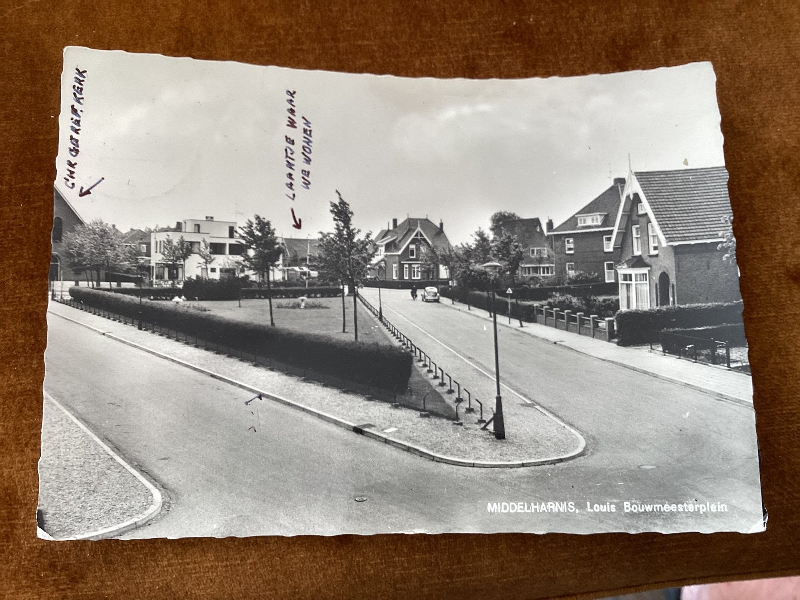 Middelharnis. Louis Bouwmeesterplein. 1970, Ophalen of Verzenden, 1960 tot 1980, Zuid-Holland