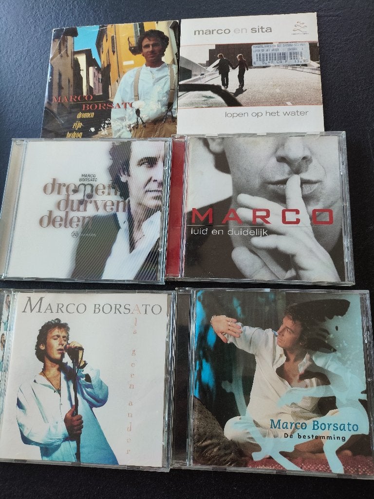 9 cd's van Marco Borsato, Cd's en Dvd's, Ophalen of Verzenden, Zo goed als nieuw, Pop