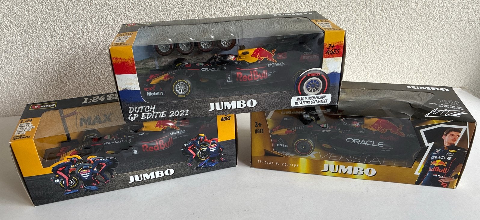 Burago Red Bull Racing RB16, RB16B, RB18 - Nieuw in doos, Ophalen of Verzenden, Nieuw, Auto, Overige merken