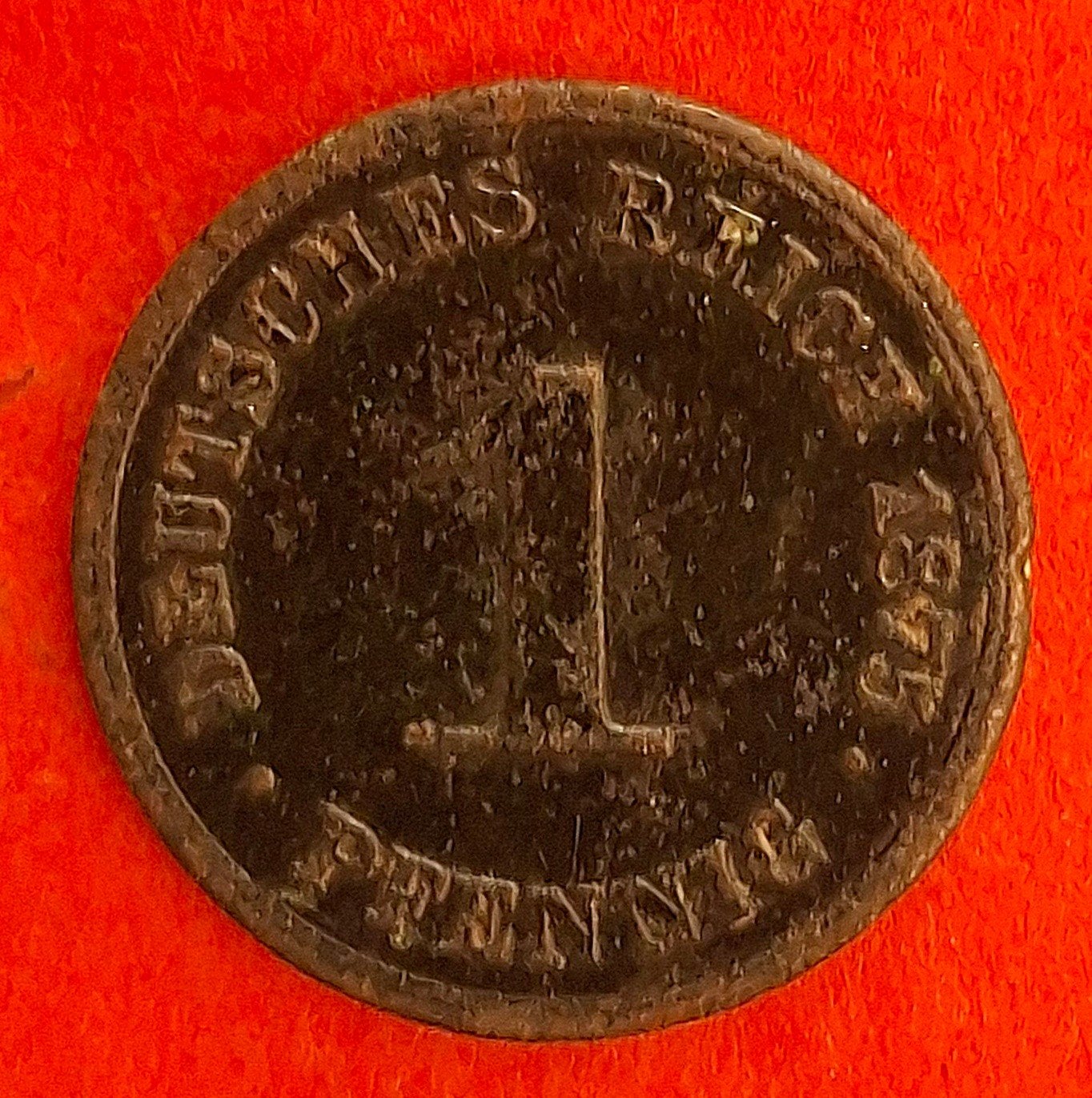 Duitsland 1 Pfennig 1875 - Duitse Rijk, Ophalen of Verzenden, Duitsland, Losse munt