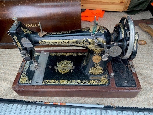 Naaimachine Singer, Ophalen, Gebruikt, Zwart, Vintage