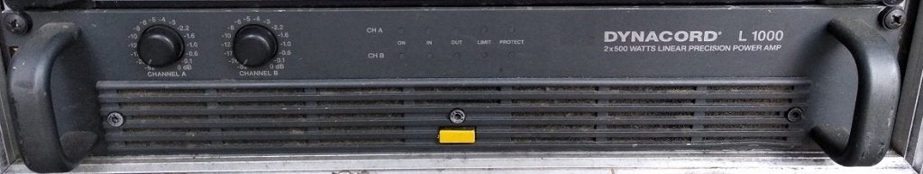 Dynacord L1000 versterker, 120 watt of meer, Ophalen, Overige merken, Gebruikt